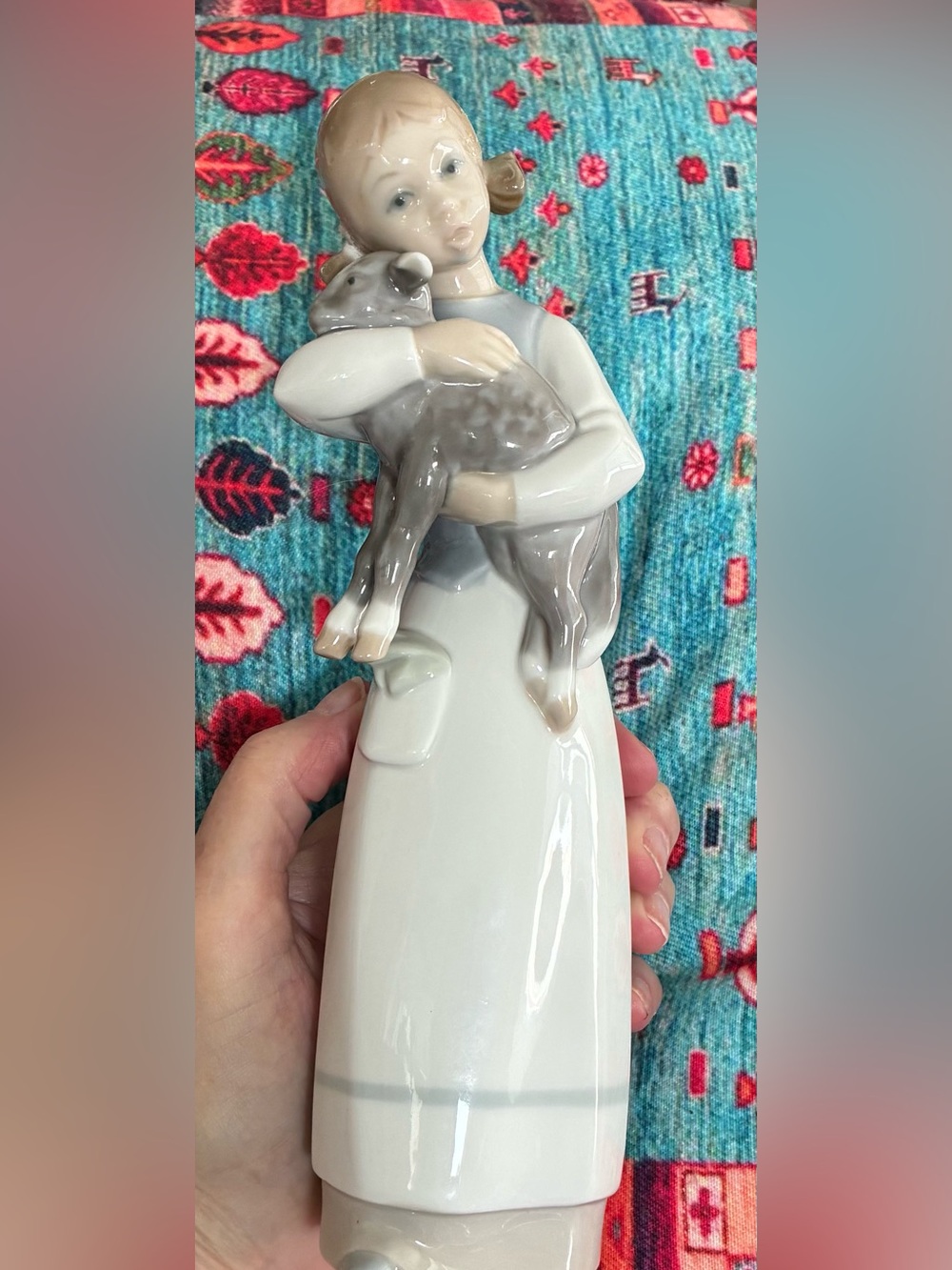 Lladro - Girl With Lamb